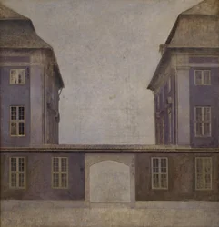 De gebouwen van de Aziatische Compagnie, gezien vanaf St. Annæstraat